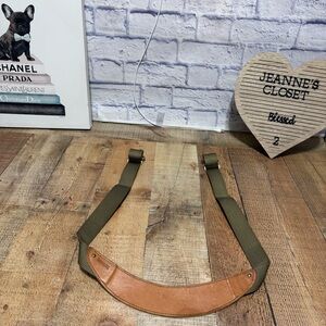 Vintage Hartmann Luggage Tan Fabric Leather Bag Replacement Shoulder Strap